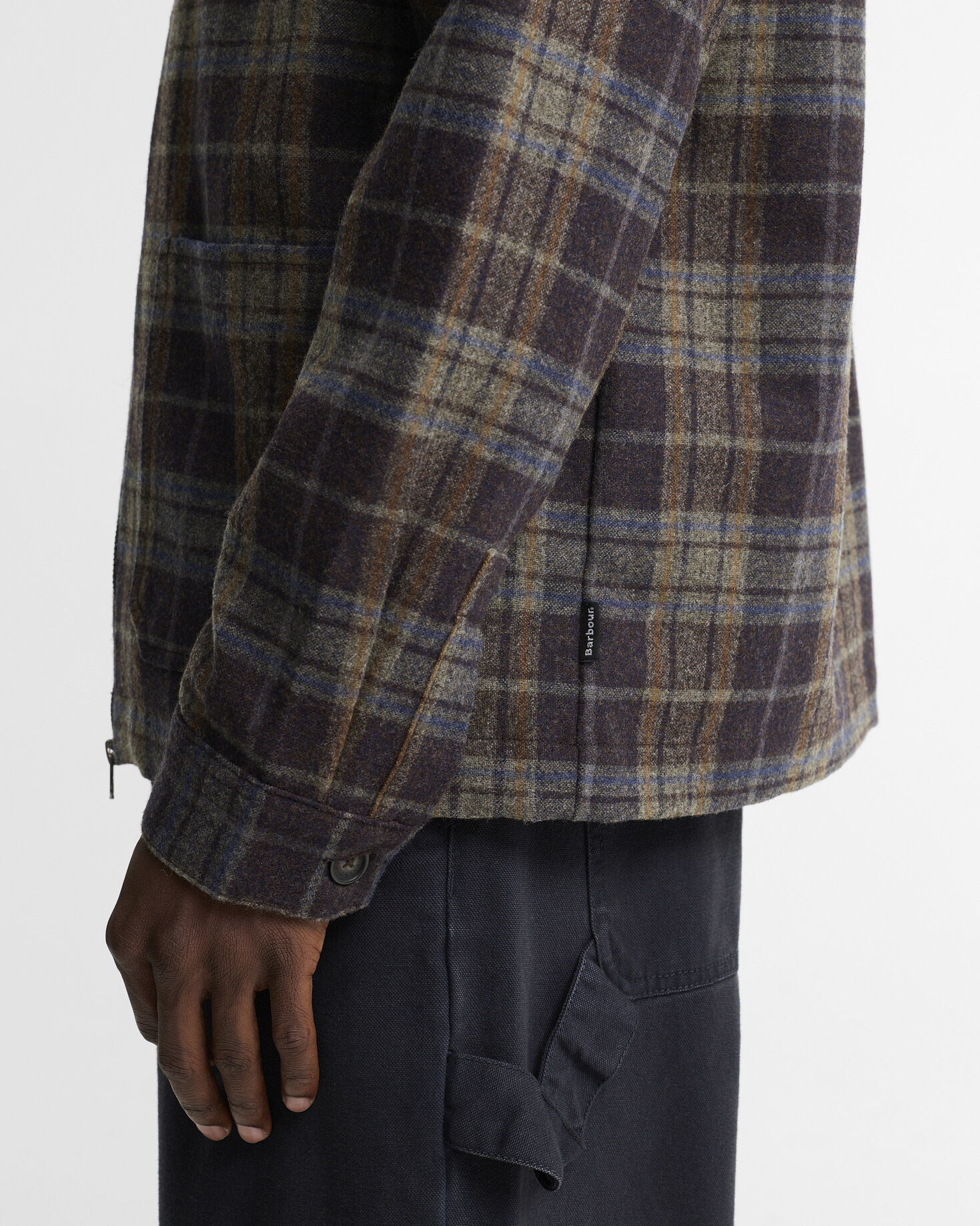 Barbour Overshirt Northfield Checked Brown