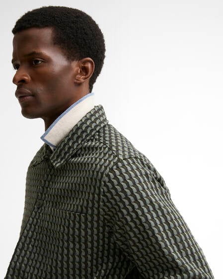 Emlyn Textured Overshirt Sage
