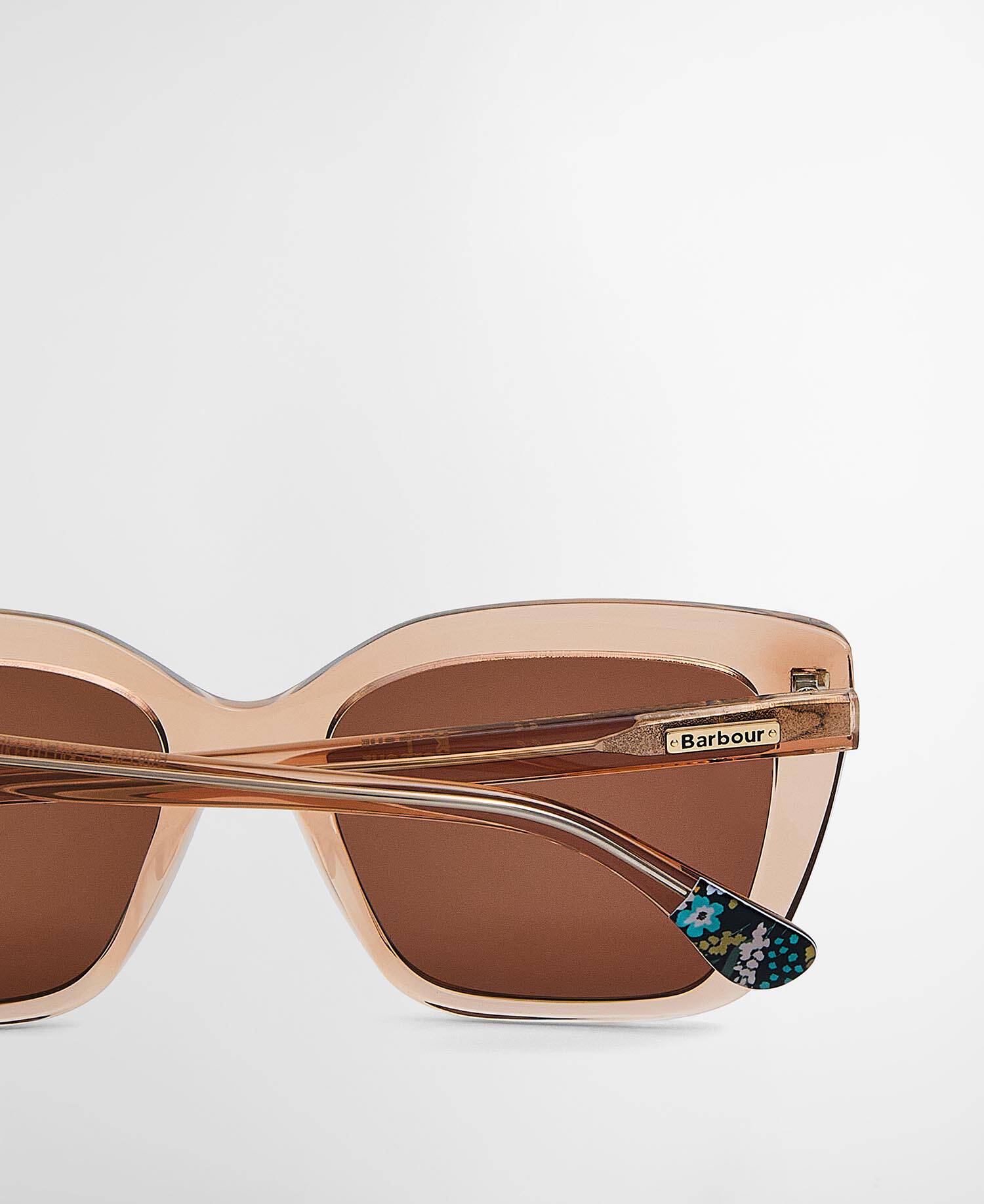 Square Cat Eye Sunglasses c2 Light Brown image number 3