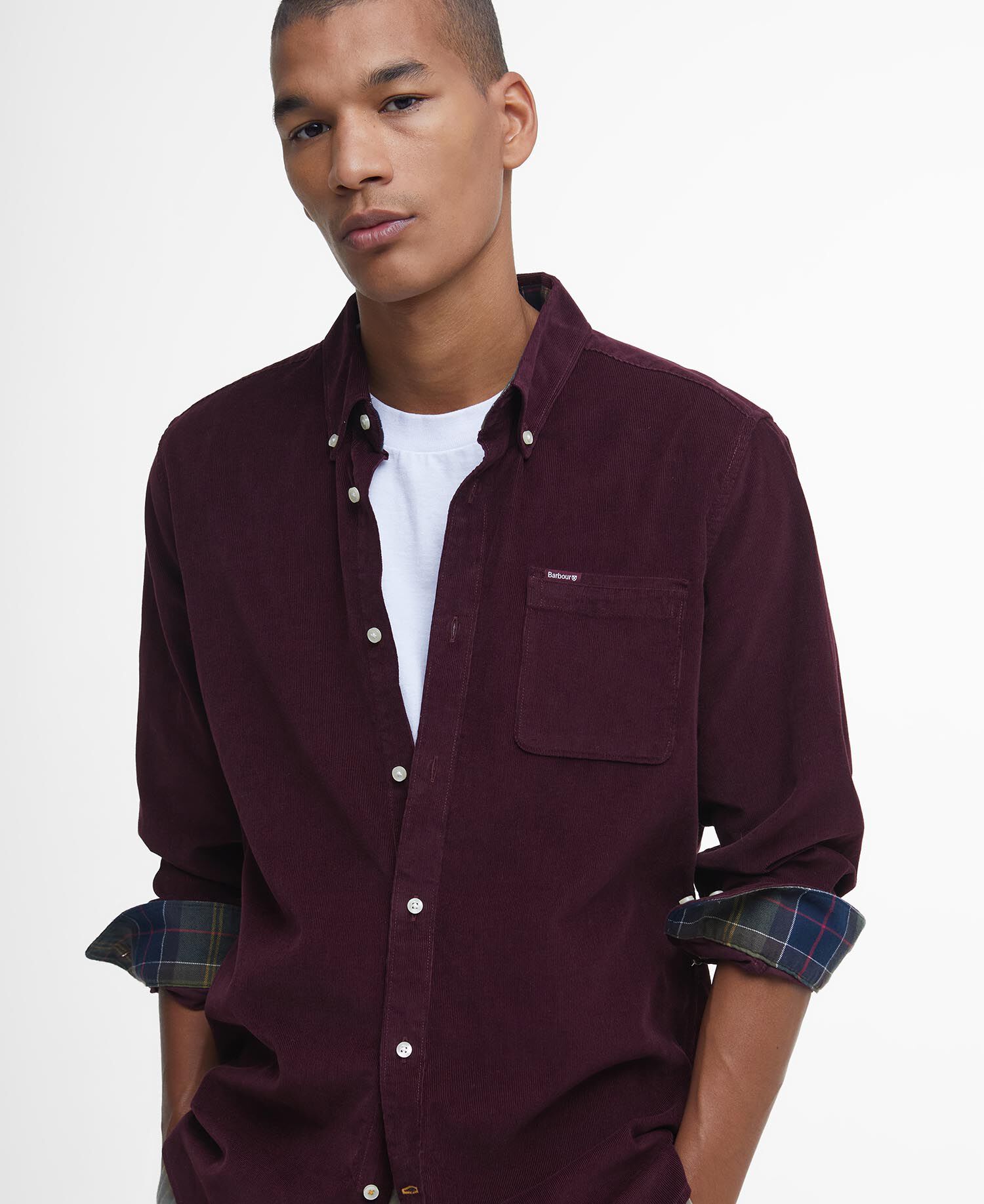 Ramsey Tailored Long-Sleeved Shirt Winter Red