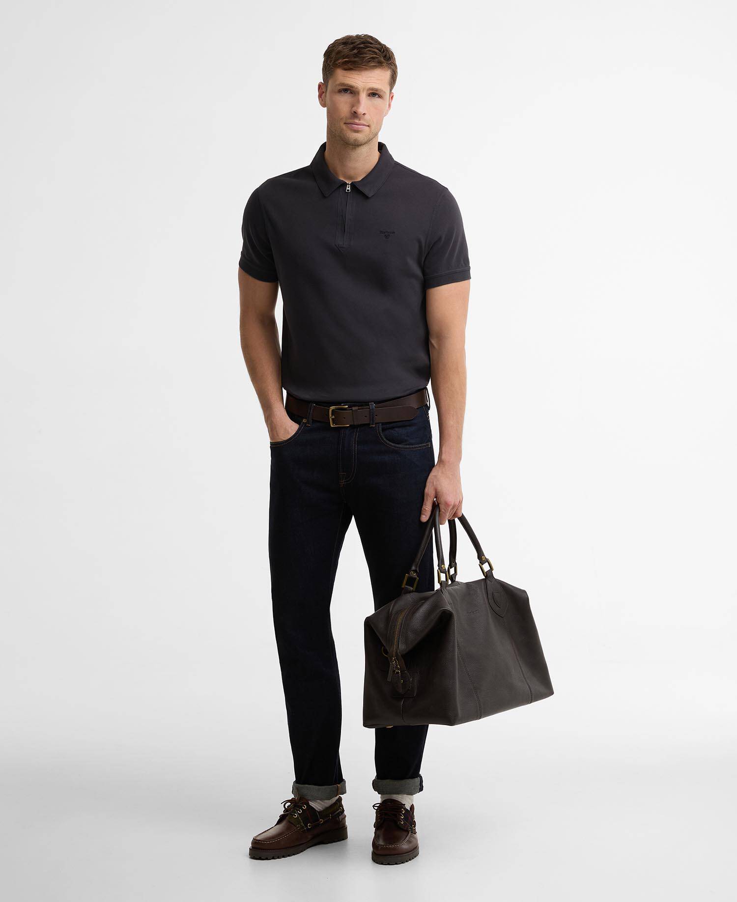 Poloshirt Crakehall Tailored Dark Navy image number 1