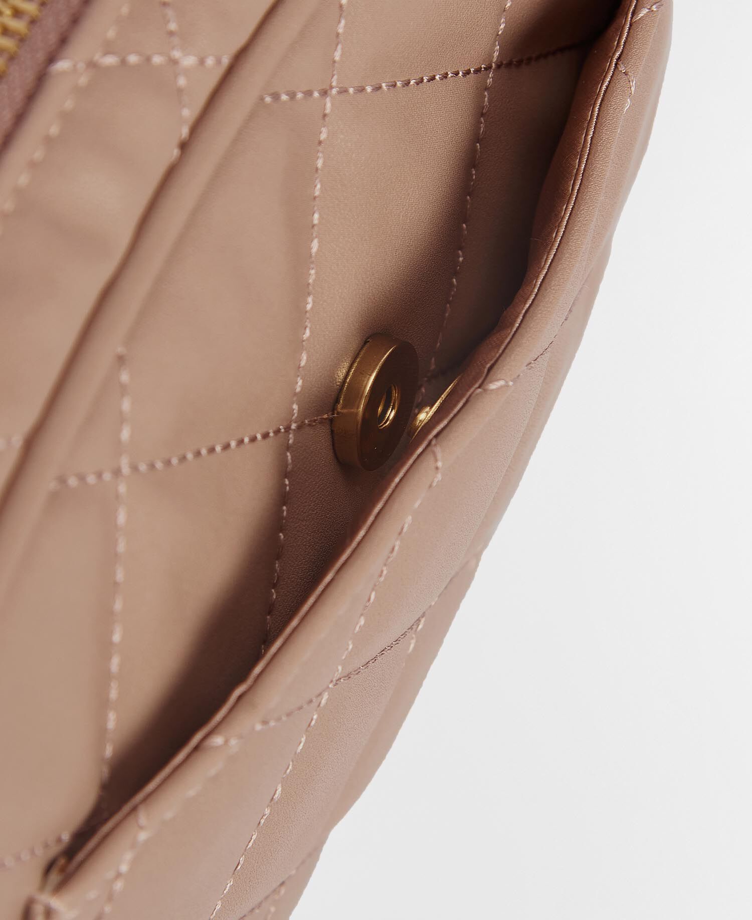 Sloane Quilted Crossbody Bag Camel