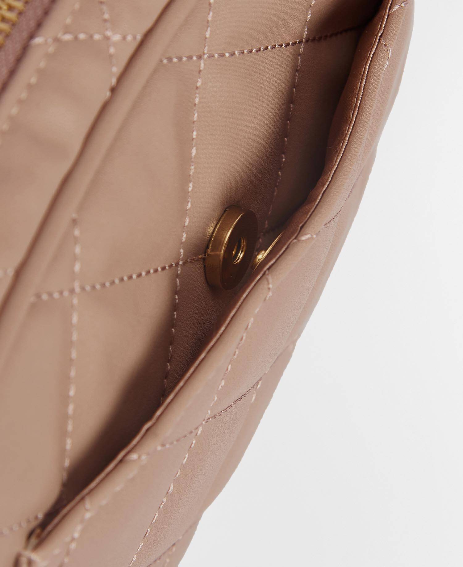 Sloane Quilted Crossbody Bag Camel image number 5
