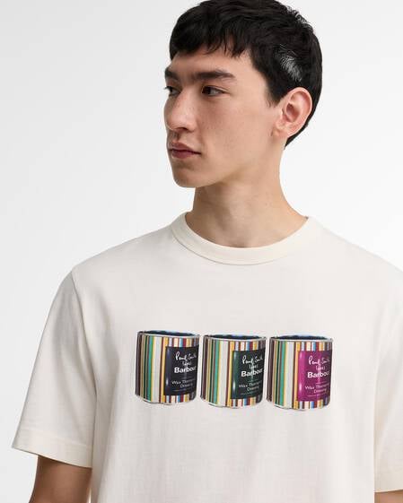 Paul Smith Loves Barbour Tinned Graphic T-Shirt Whisper White