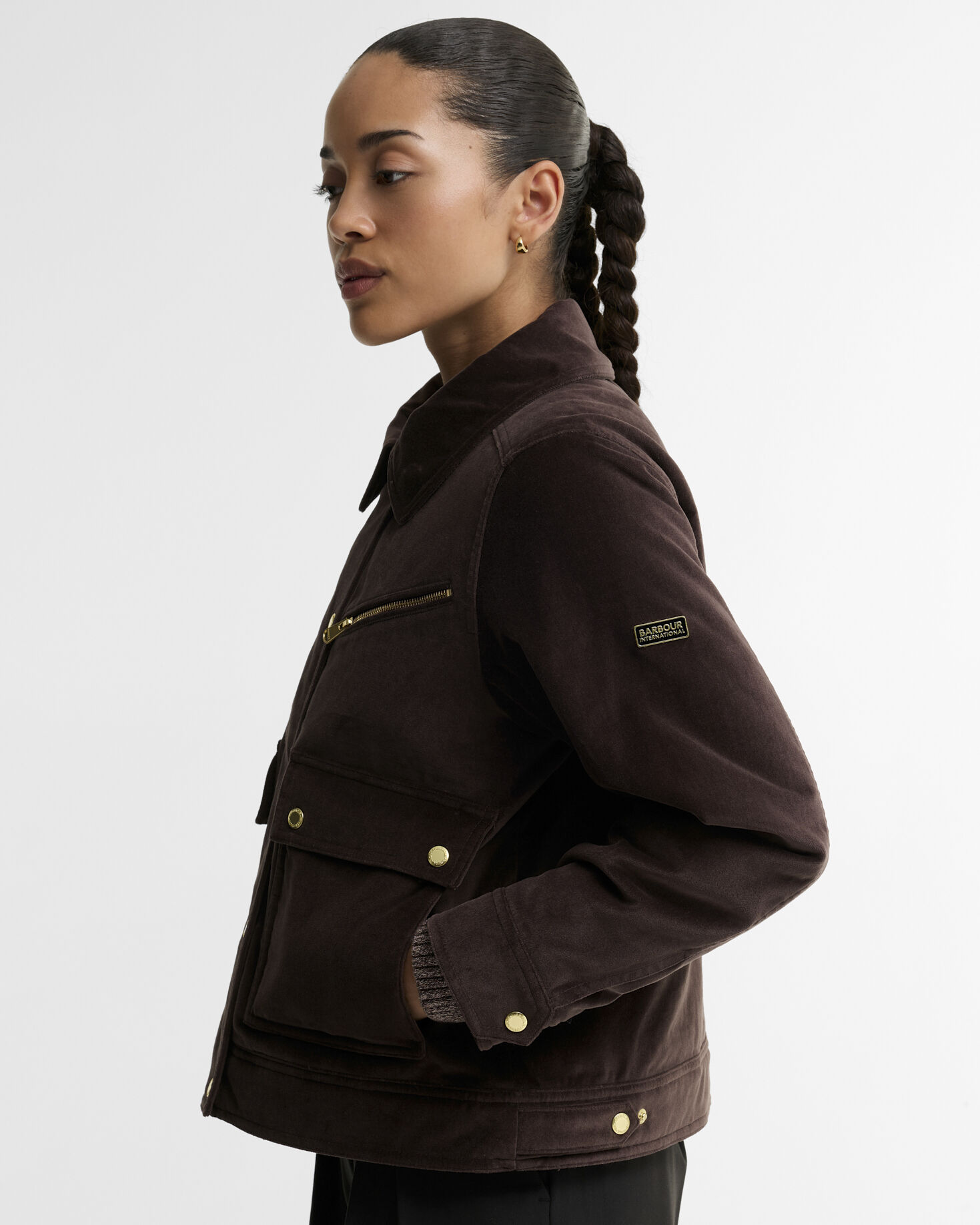 Hanson Velvet Casual Jacket Truffle