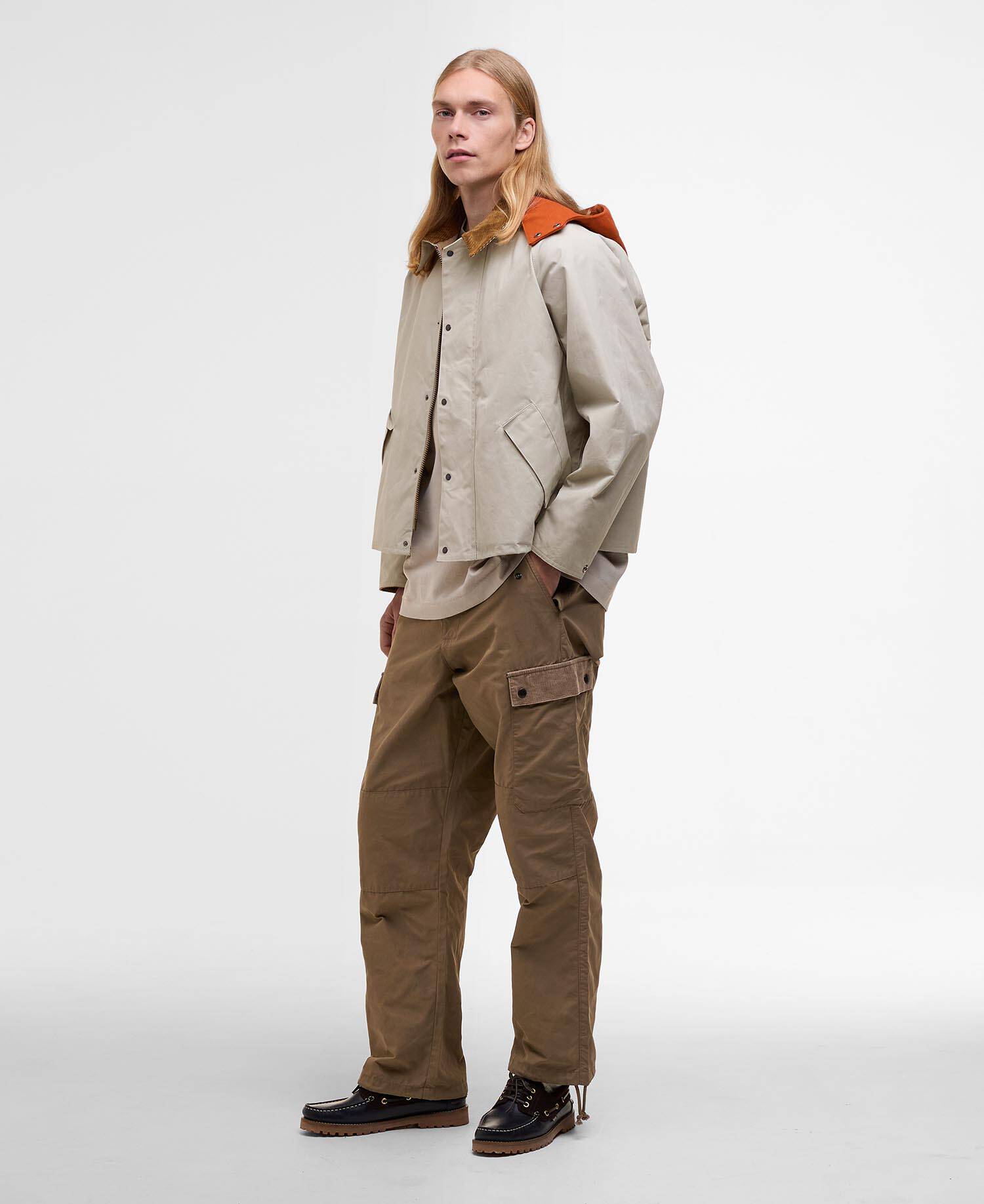 Giacca casual Cruiser Barbour x Kaptain Sunshine Clay image number 1
