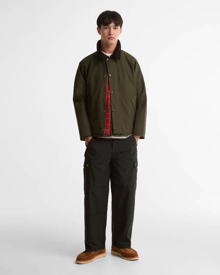 Oversized Reversible Transporter Jacket Sage Multi