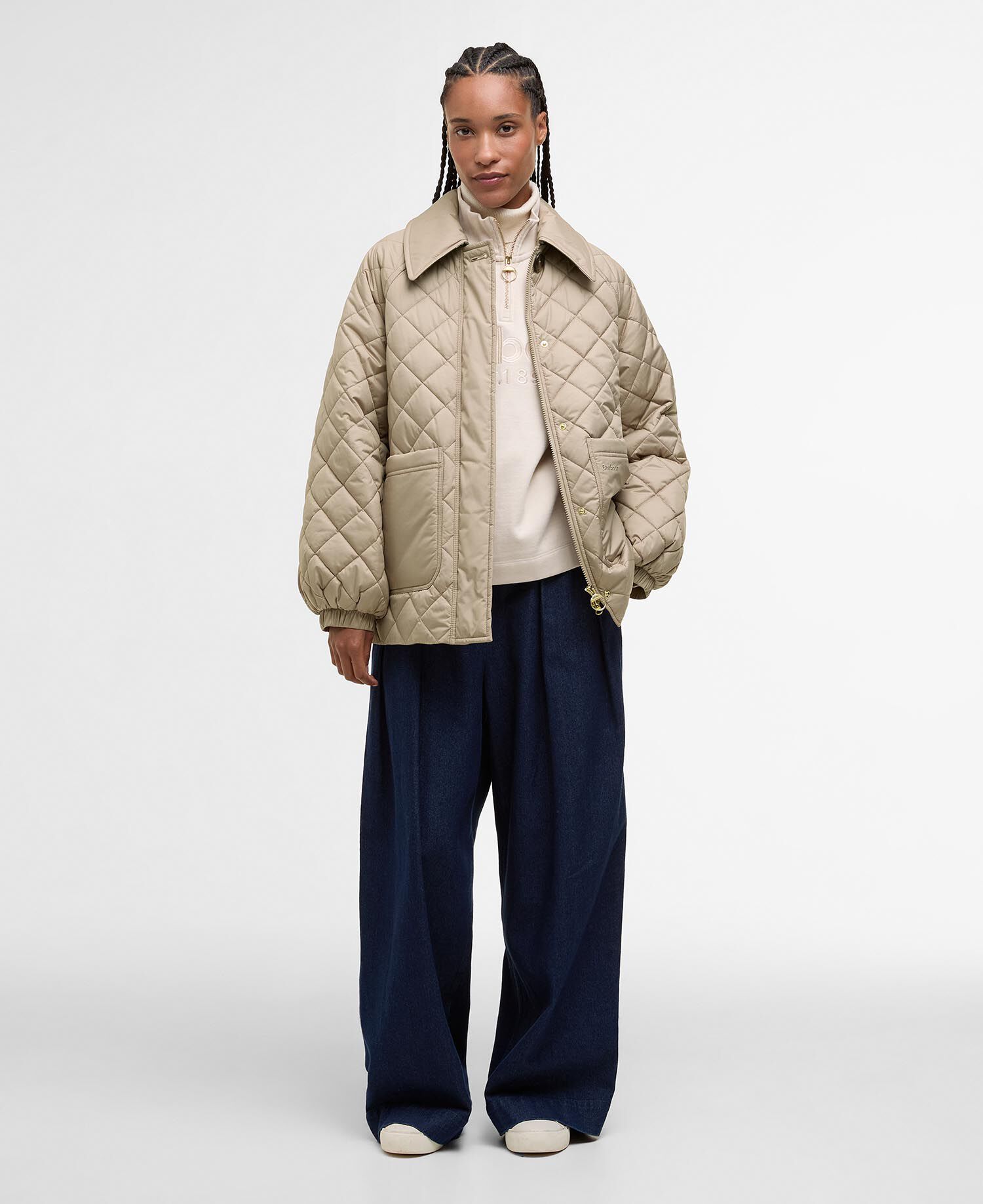Laoise Quilted Jacket Honey/Ancient Poplar