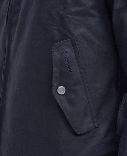 Barbour x Baracuta Porton Waxed Harrington Jacket Navy
