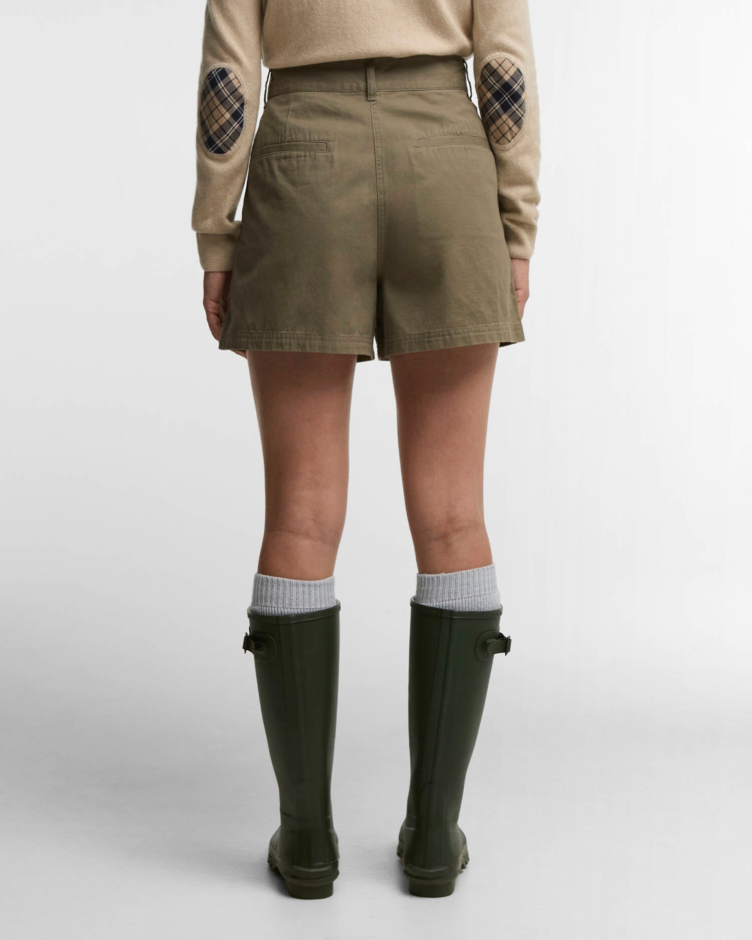 Fern Pleated Shorts Dusky Green image number 2