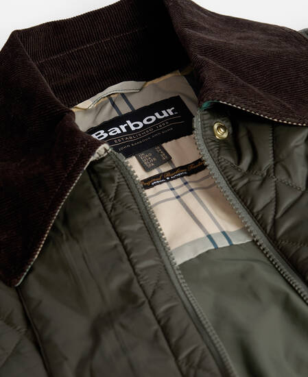 Modern Beadnell Quilted Jacket Sage/Ancient