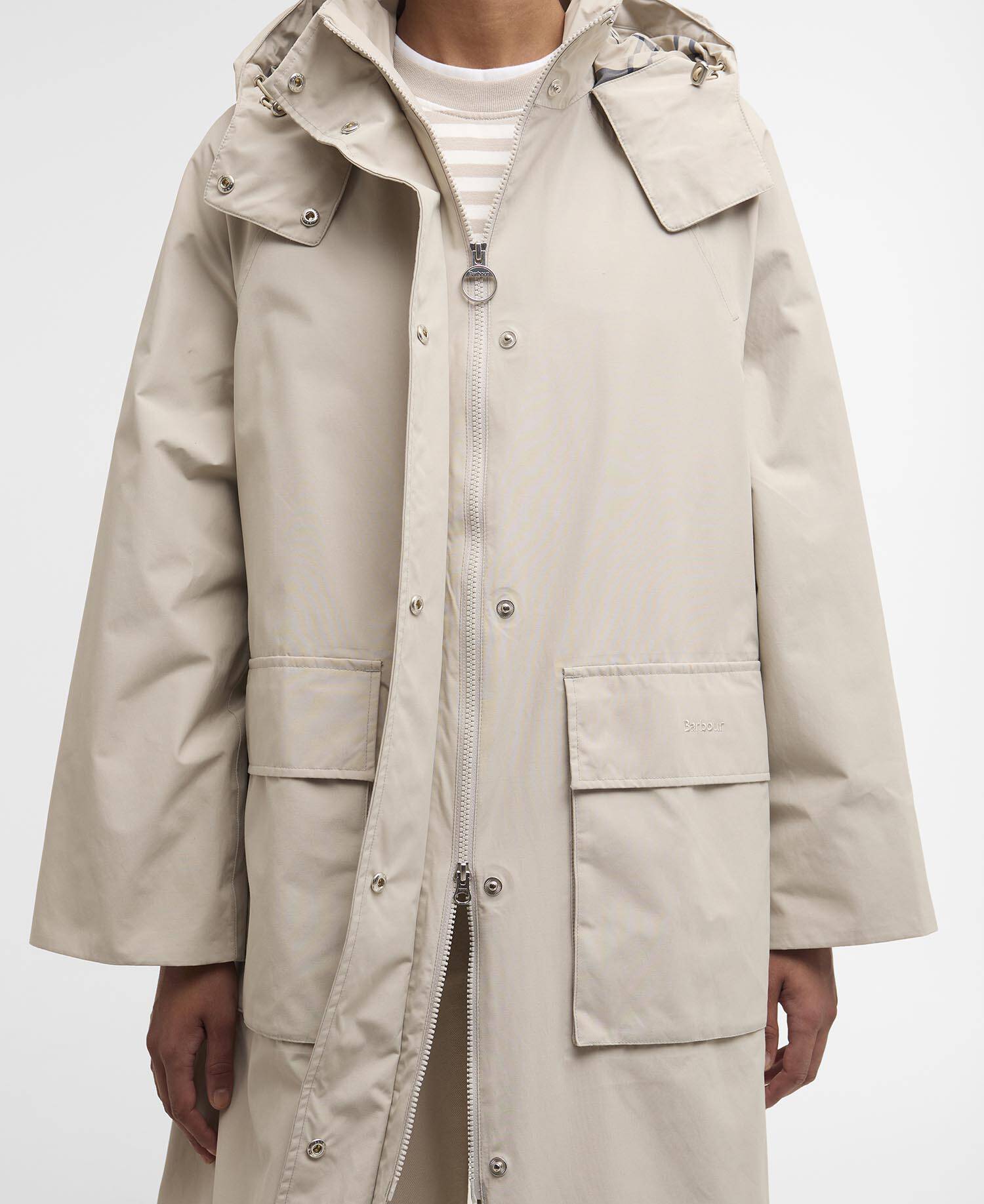 Devlin Waterproof Jacket Mist/Dress Navy Tartan image number 4