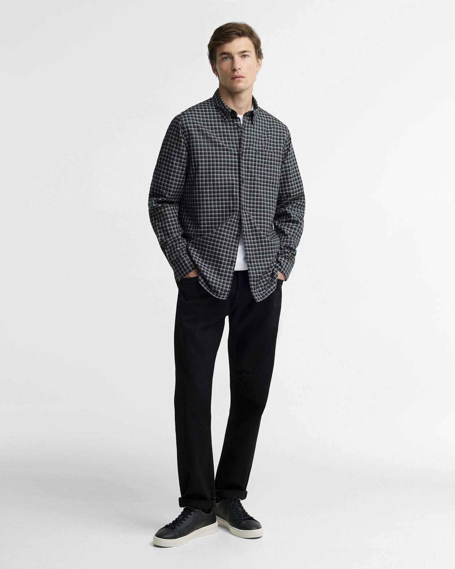 B.Intl Hemd Malkin Tailored Black