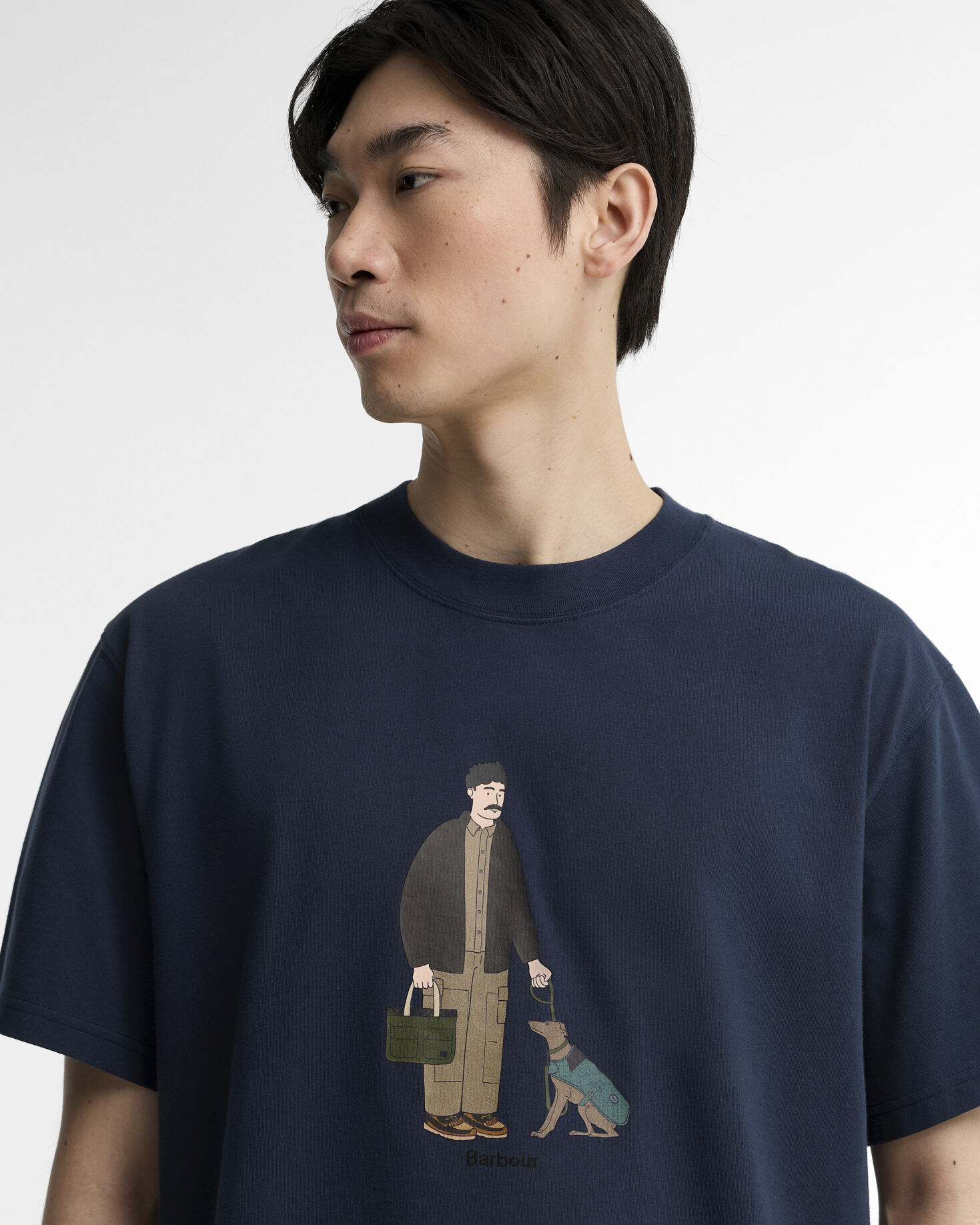 Fordyce Oversized Graphic T-Shirt Navy
