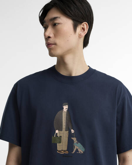 Fordyce Oversized Graphic T-Shirt Navy