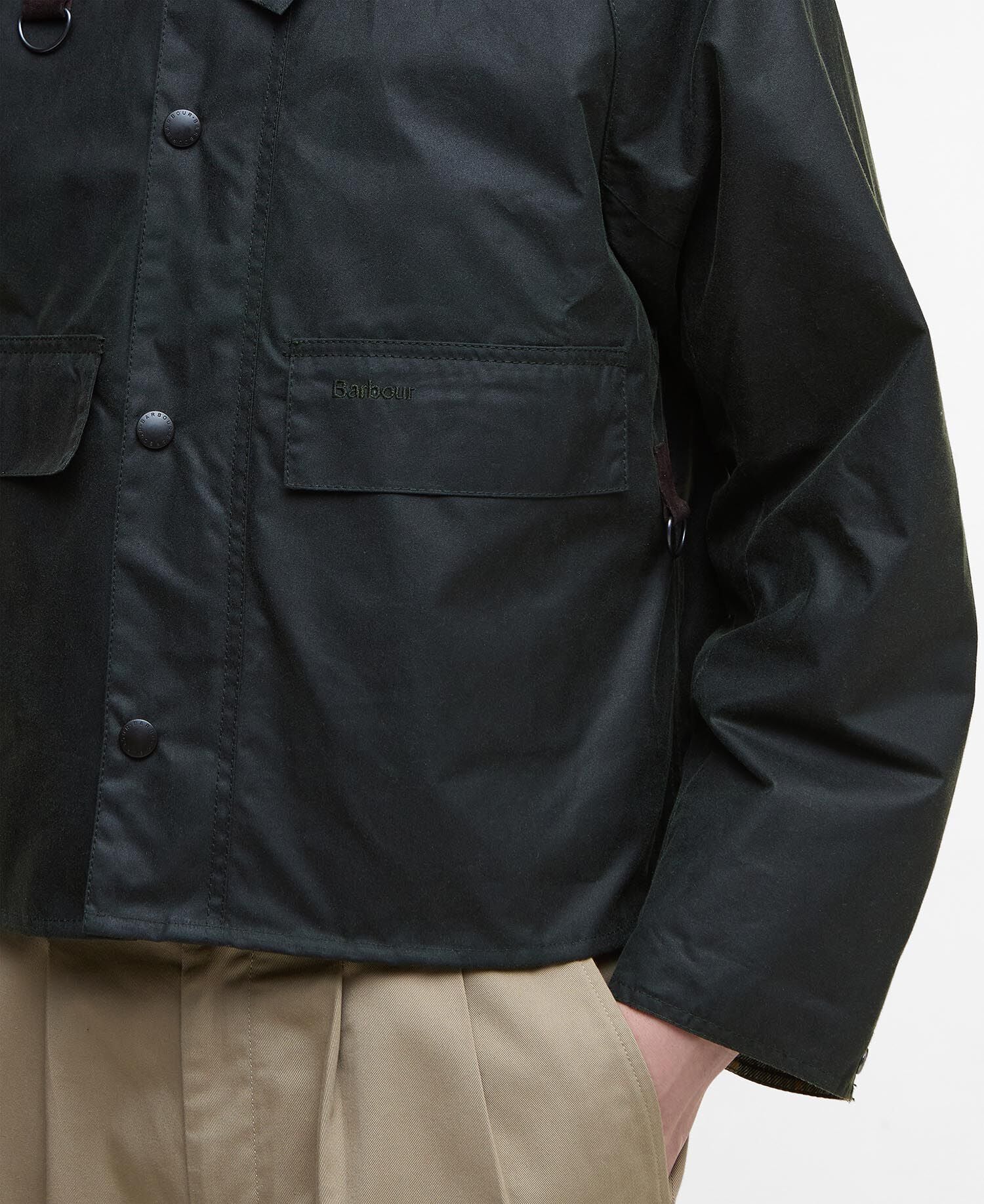 Modified Spey Waxed Jacket Sage