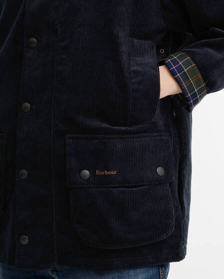 Paul Smith Loves Barbour Cord Beaufort Casual Jacket Dk Navy