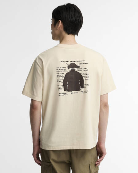 Barbour T-Shirt Ursula Graphic Oversized Fog