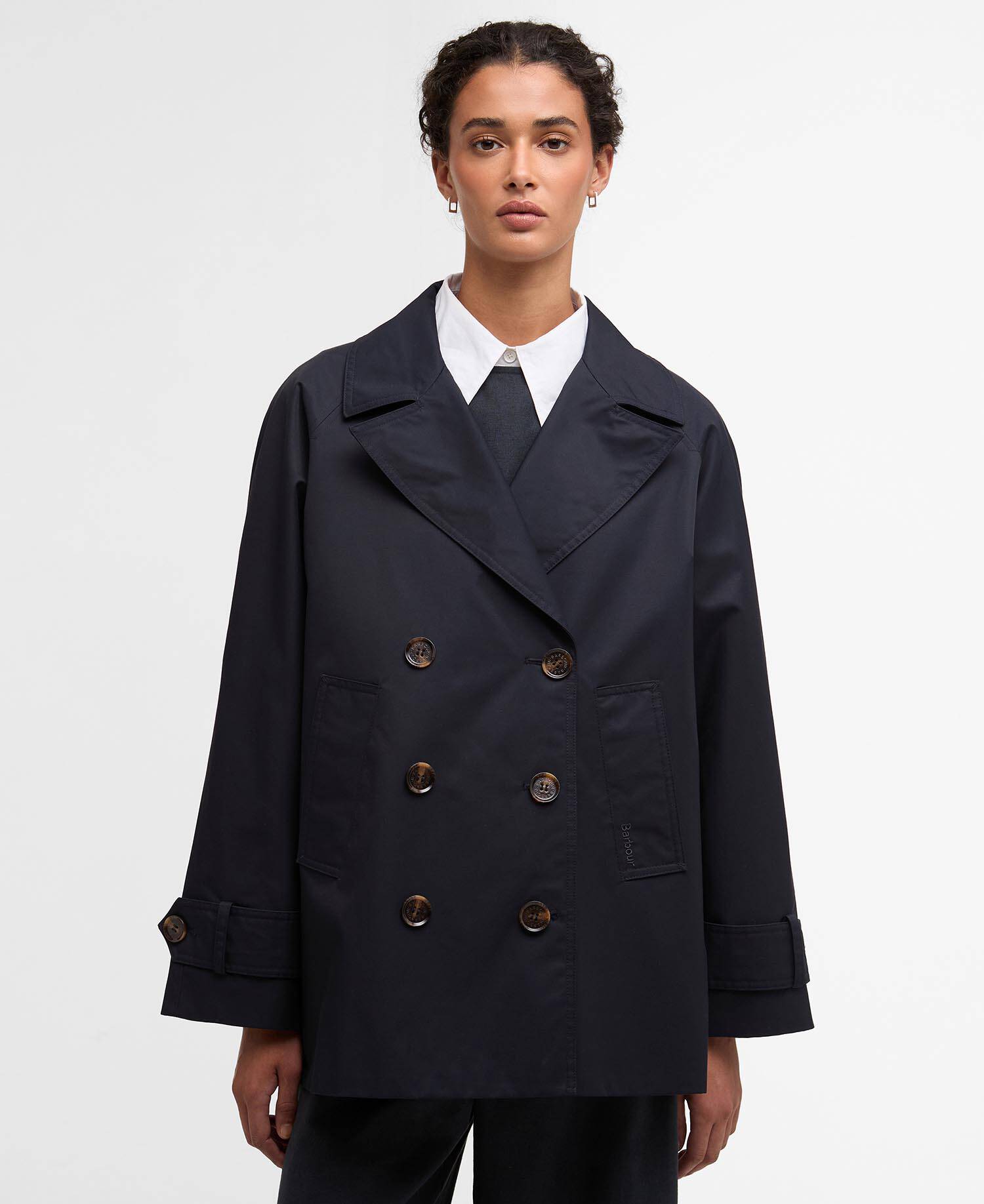 Maisy Showerproof Jacket Dark Navy / Dress Navy Tartan image number 0