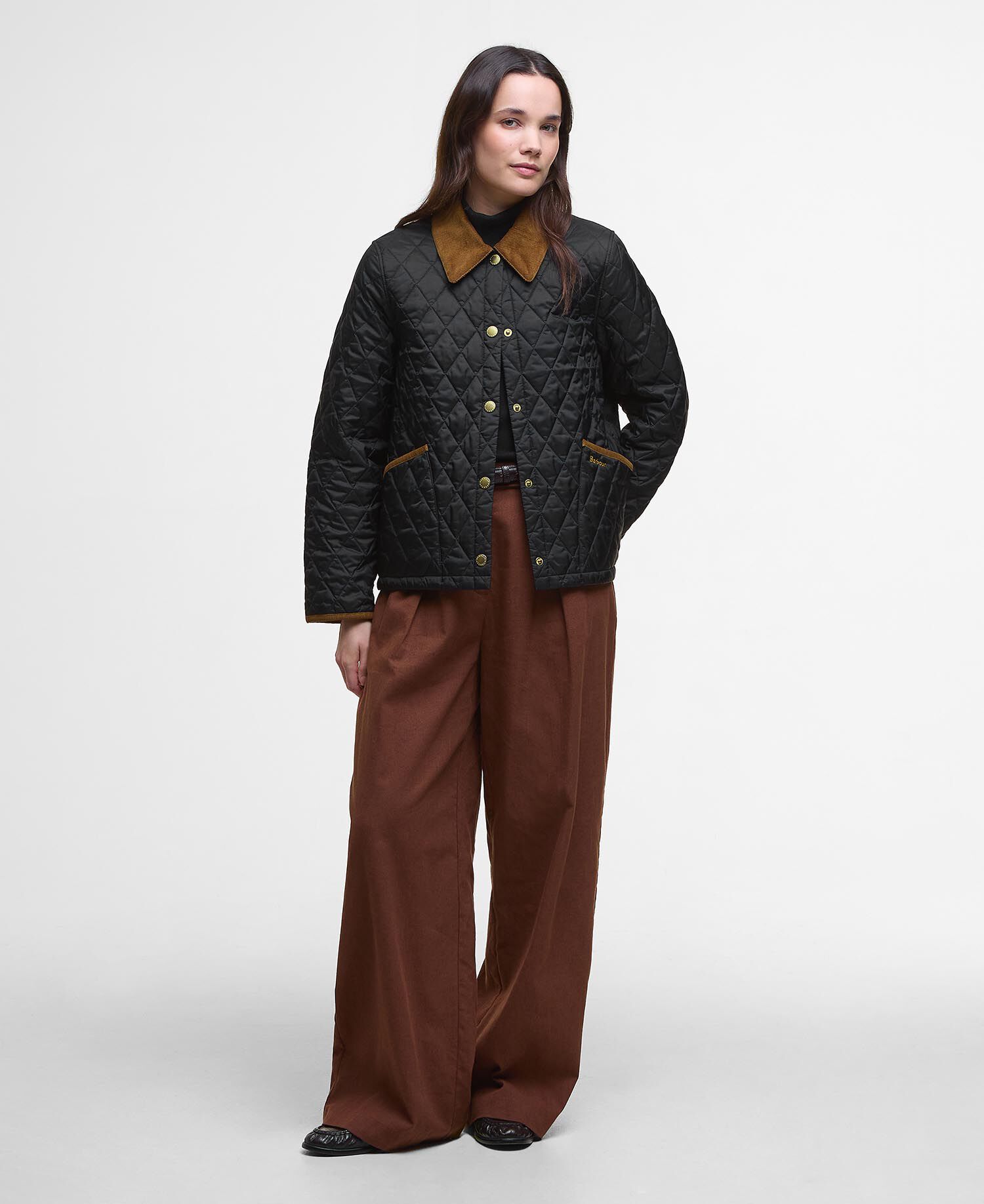 Giacca trapuntata Liddesdale Cropped Icons Black/Classic