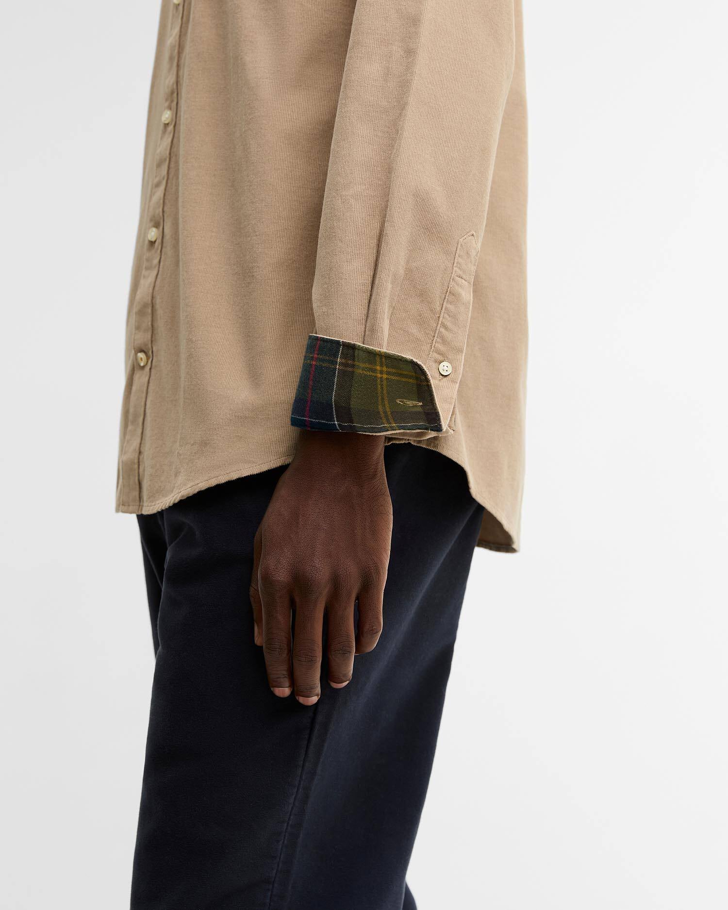 Ramsey Tailored Long-Sleeved Shirt Washed Stone image number 4