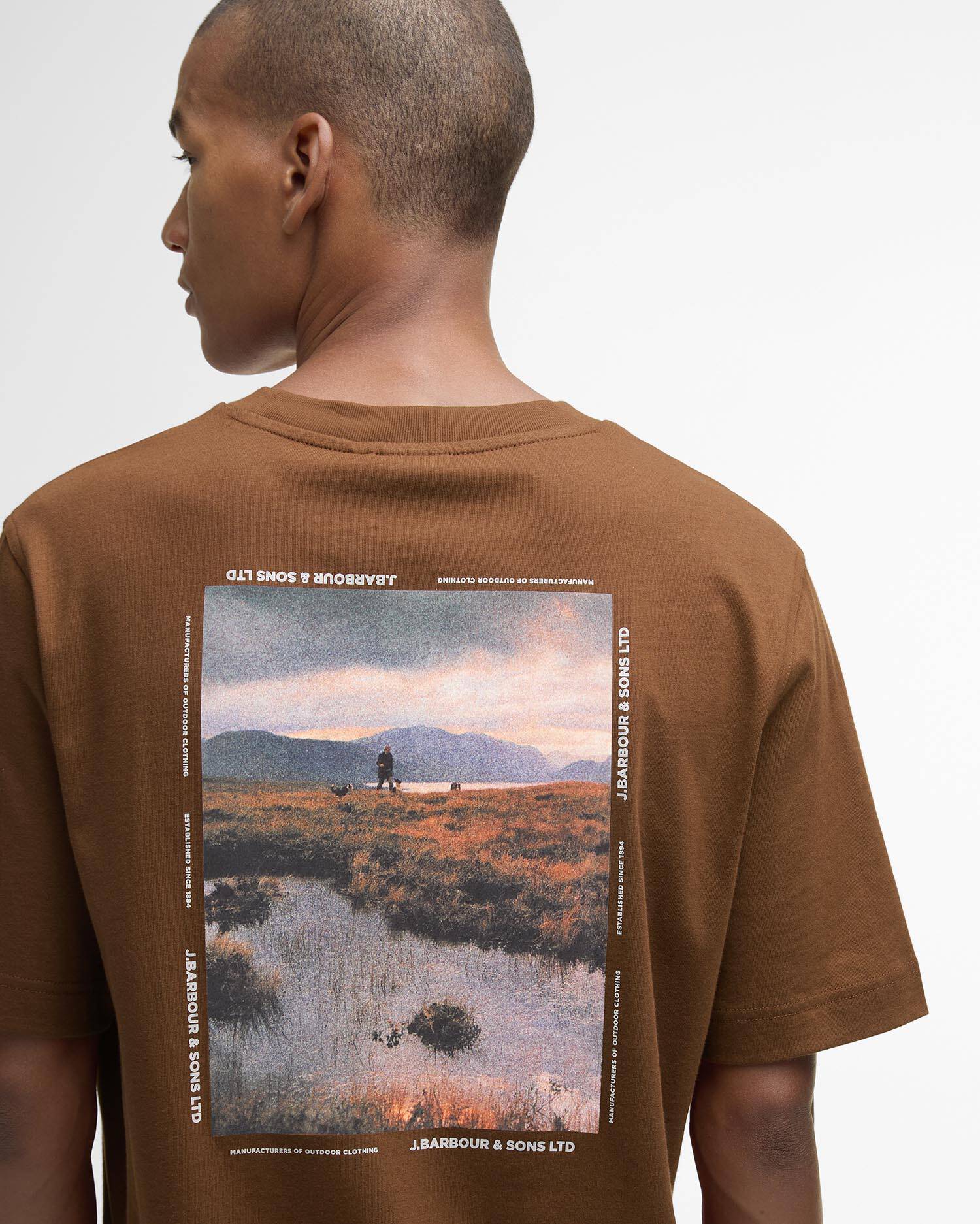 T-Shirt Parkend Photographic Relaxed Graphic Umber image number 4