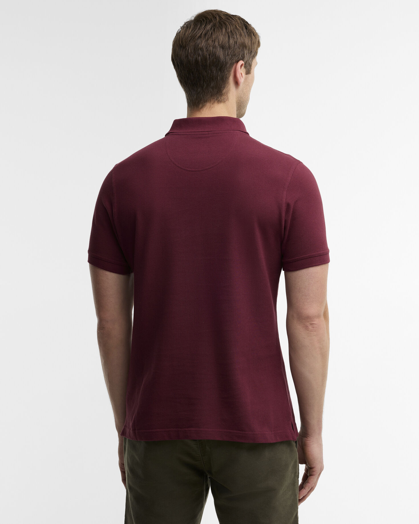 Tartan Pique Polo Shirt Ruby