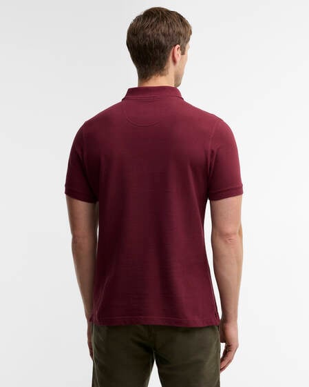 Tartan Pique Polo Shirt Ruby