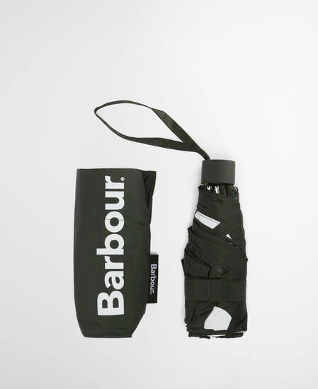Logo Mini Umbrella Barbour Green