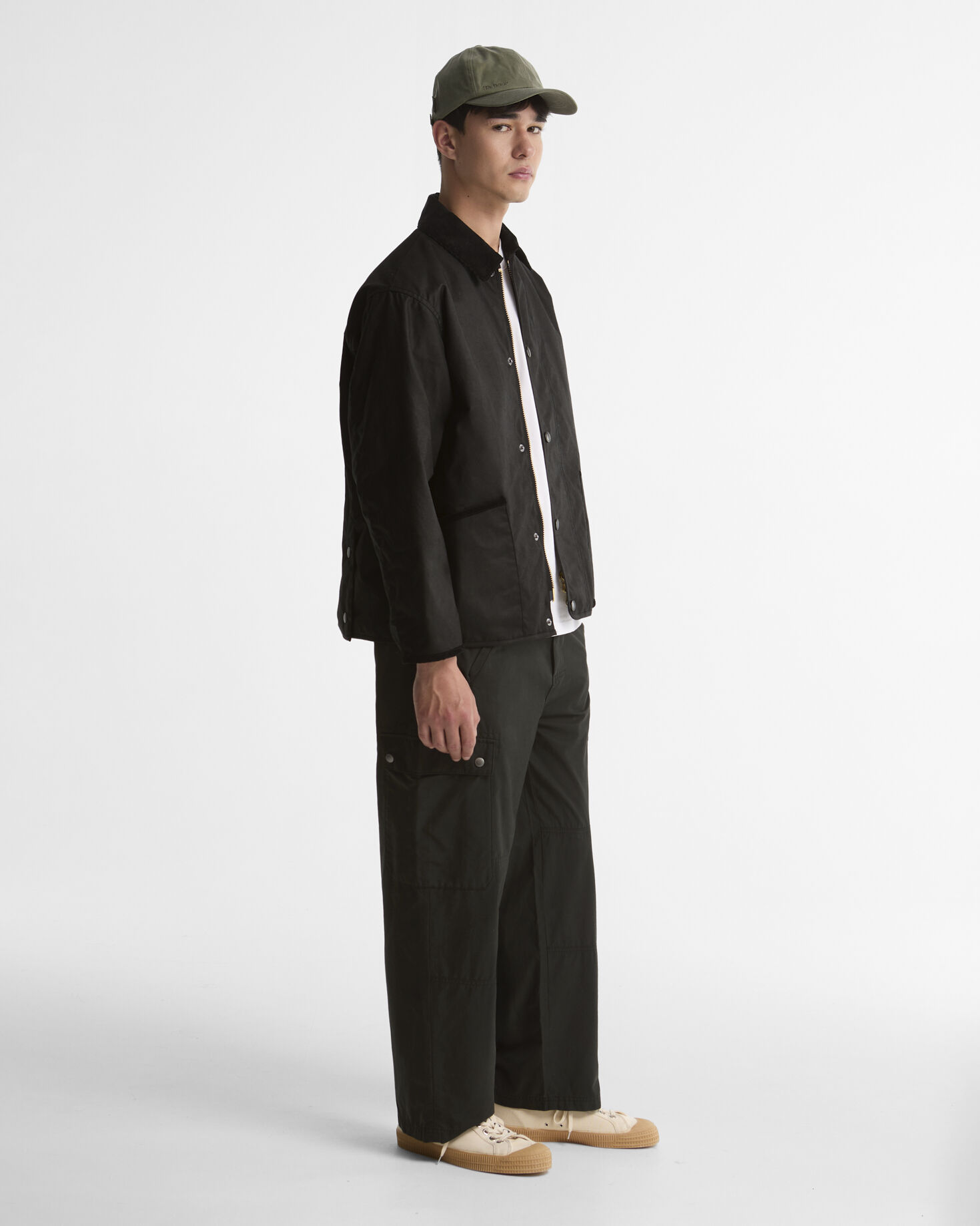 Short Liddesdale Waxed Jacket Black