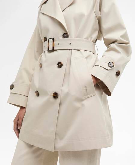 Trenchcoat Adare Showerproof Mist/Dress Navy Tartan