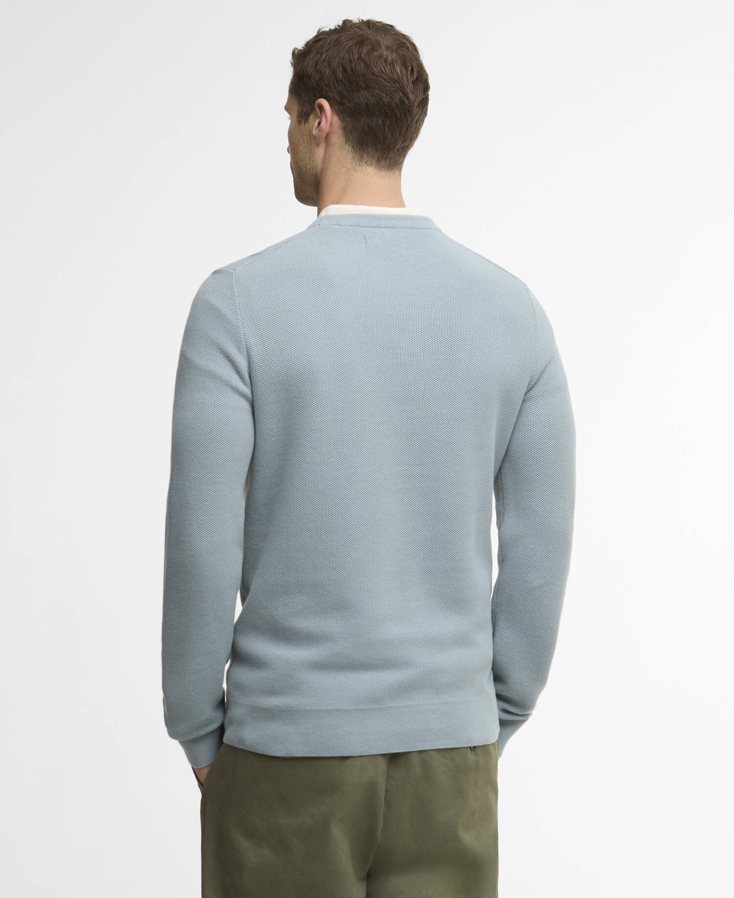 Pullover Essential Honeycomb Rundhalsausschnitt Slate image number 2
