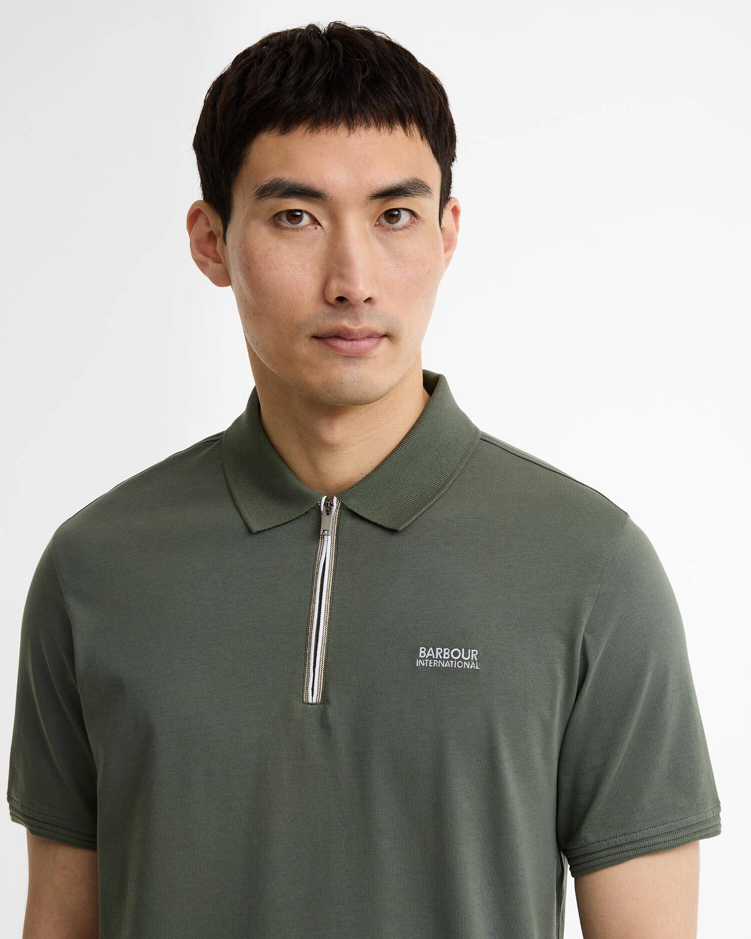 Poloshirt Ashmann Tipped Thyme image number 3