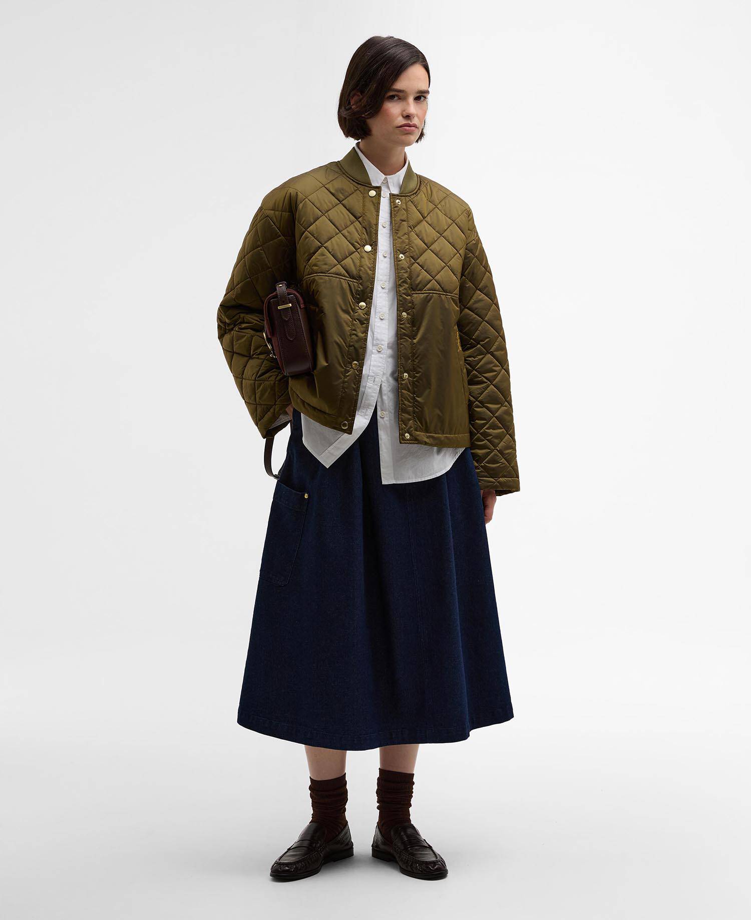 Steppjacke Wetherby Golden Olive/Ancient Tartan image number 1