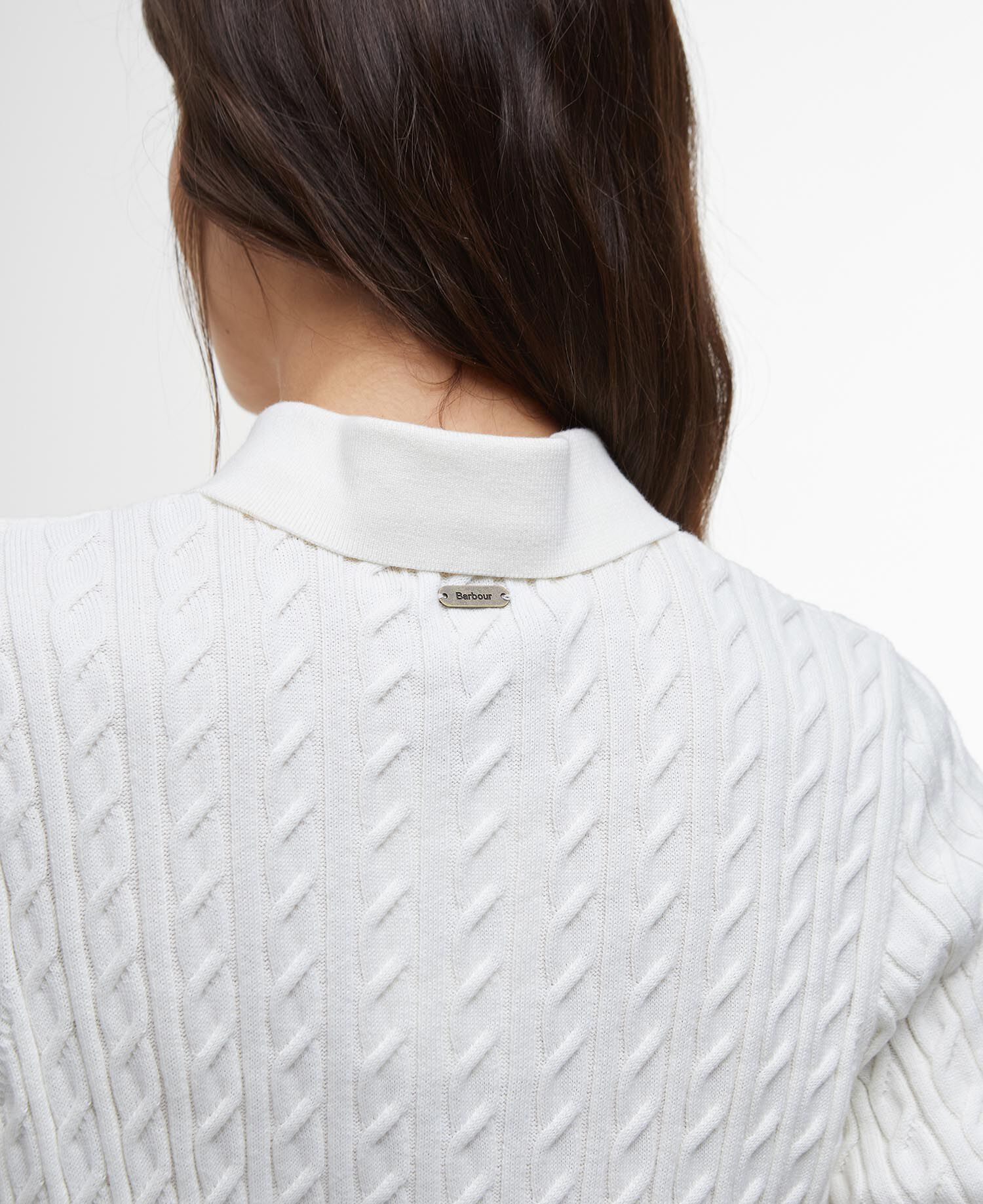 Hartland Knitted Polo Shirt Cloud
