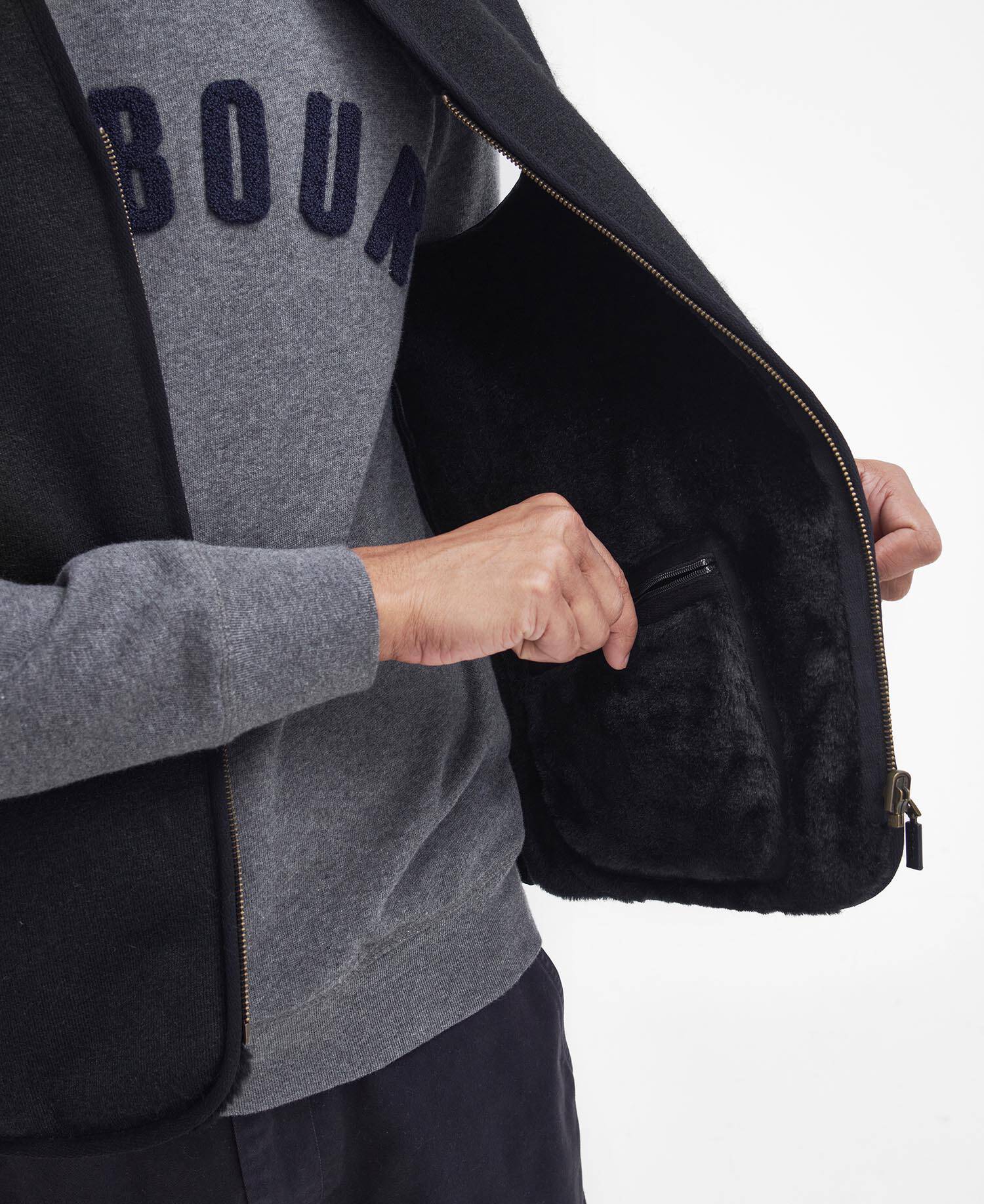 Warm Pile Zip-In Liner Classic Black image number 5