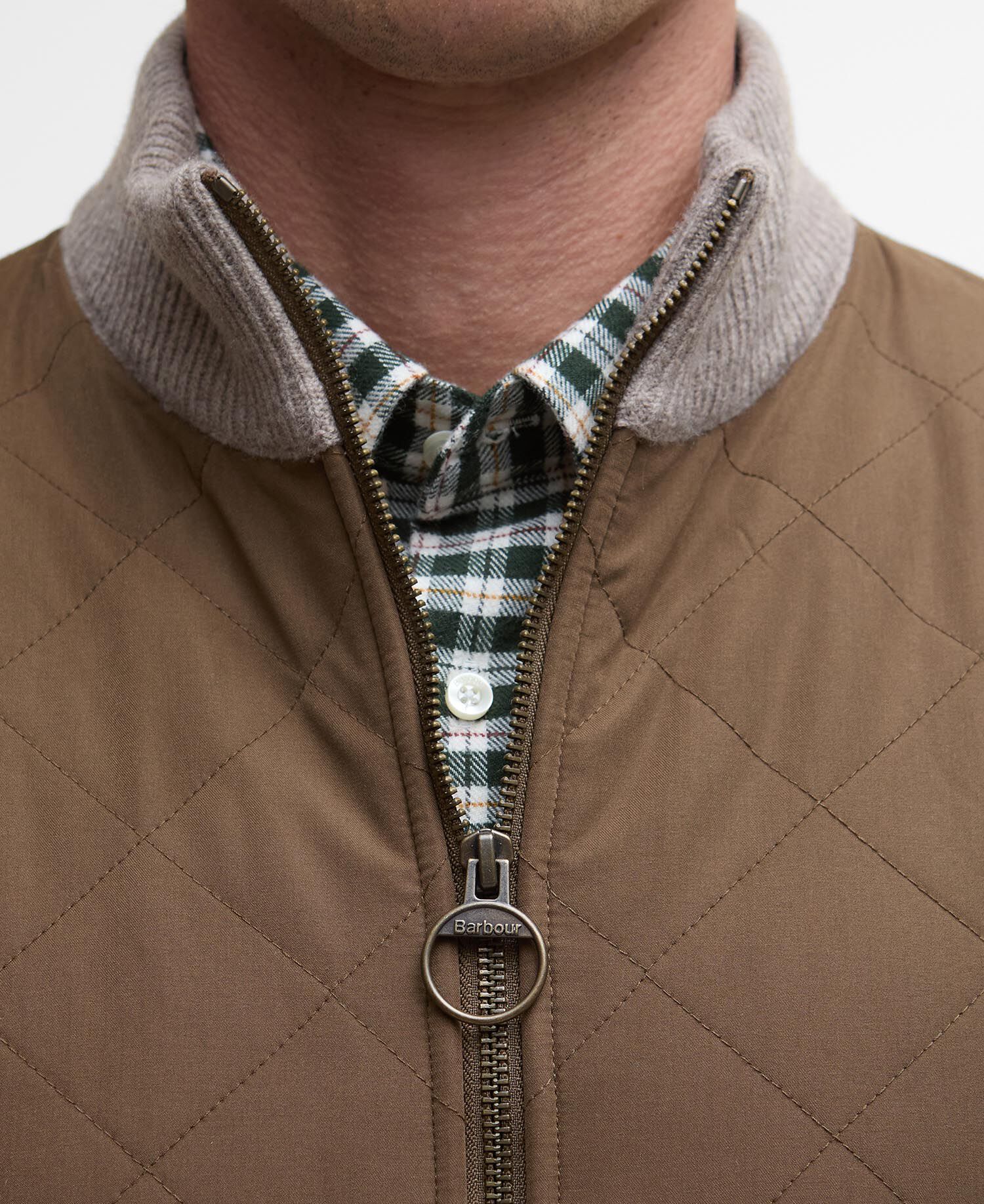 Shoveler Knitted Gilet Stone