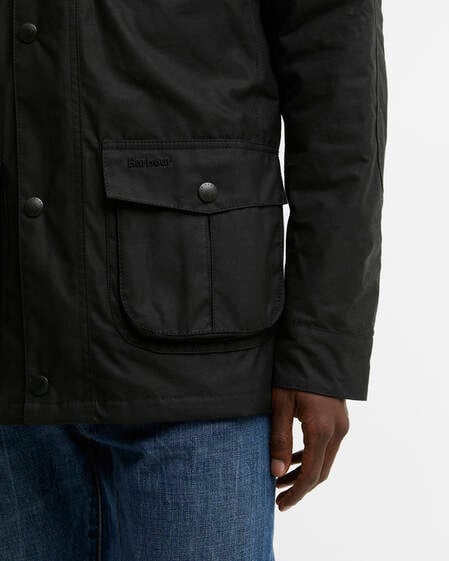 Corbridge Waxed Jacket Black-Classic