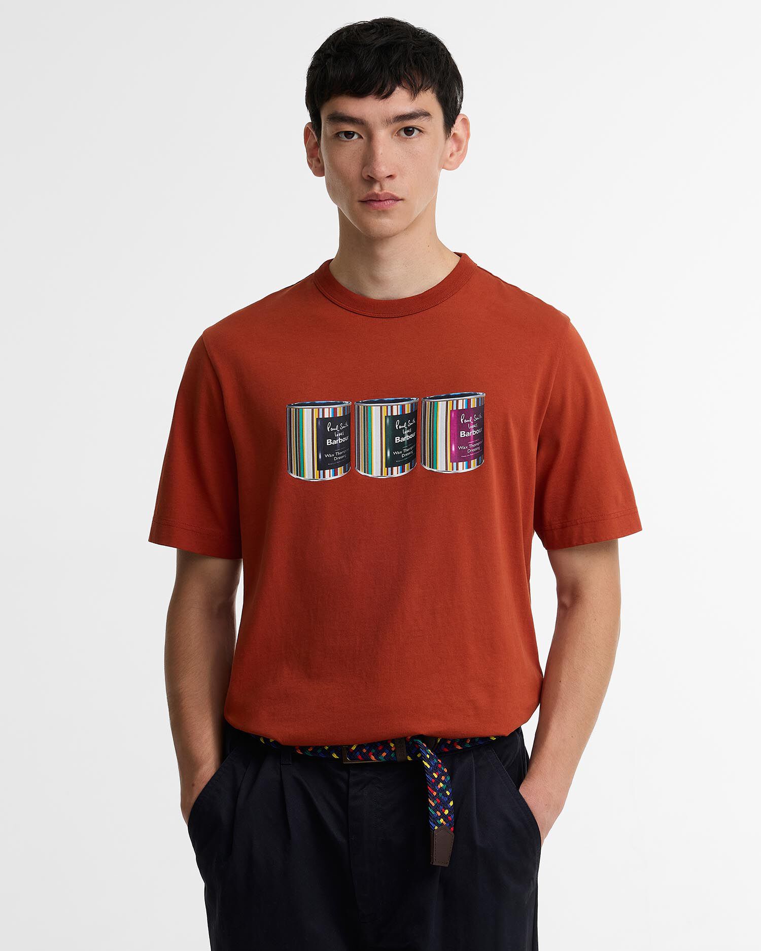 Paul Smith Loves Barbour Tinned Graphic T-Shirt Russet