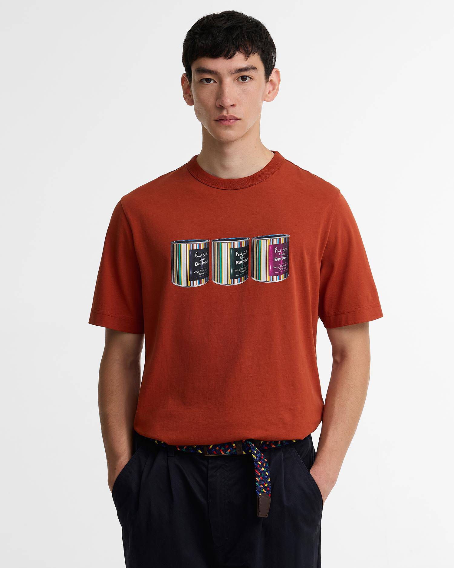 Paul Smith Loves Barbour Tinned Graphic T-Shirt Russet image number 0