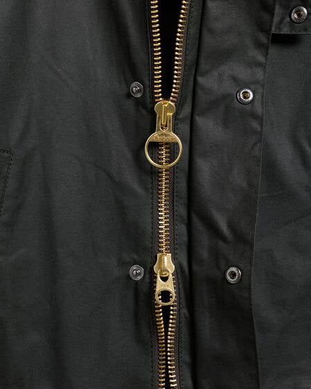 Oversized Bedale Waxed Jacket Sage
