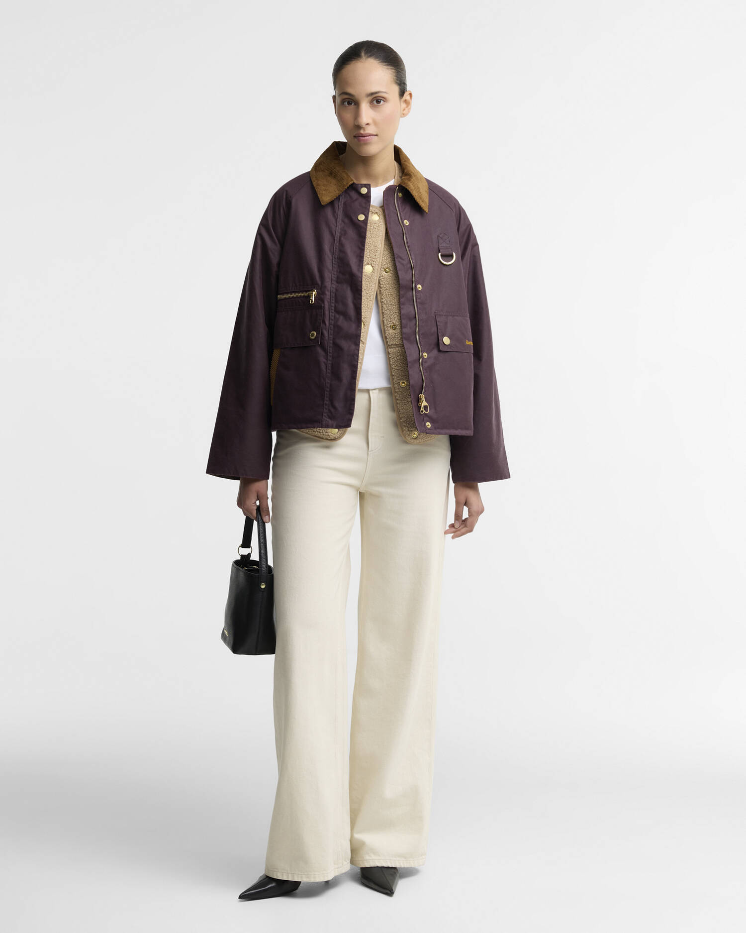 Cottingham Waxed Jacket Bordeaux/Muted image number 1