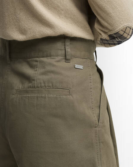 Fern Pleated Shorts Dusky Green