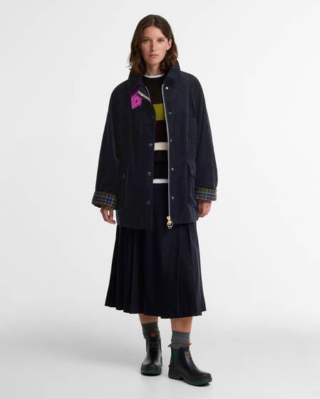 Giacca casual Beaufort a coste da donna Paul Smith Loves Barbour Dk Navy/Classic/Muted