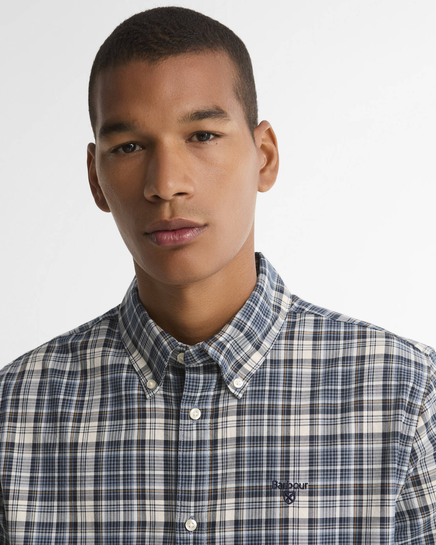 Mosswood Tailored Long-Sleeved Shirt Navy image number 3