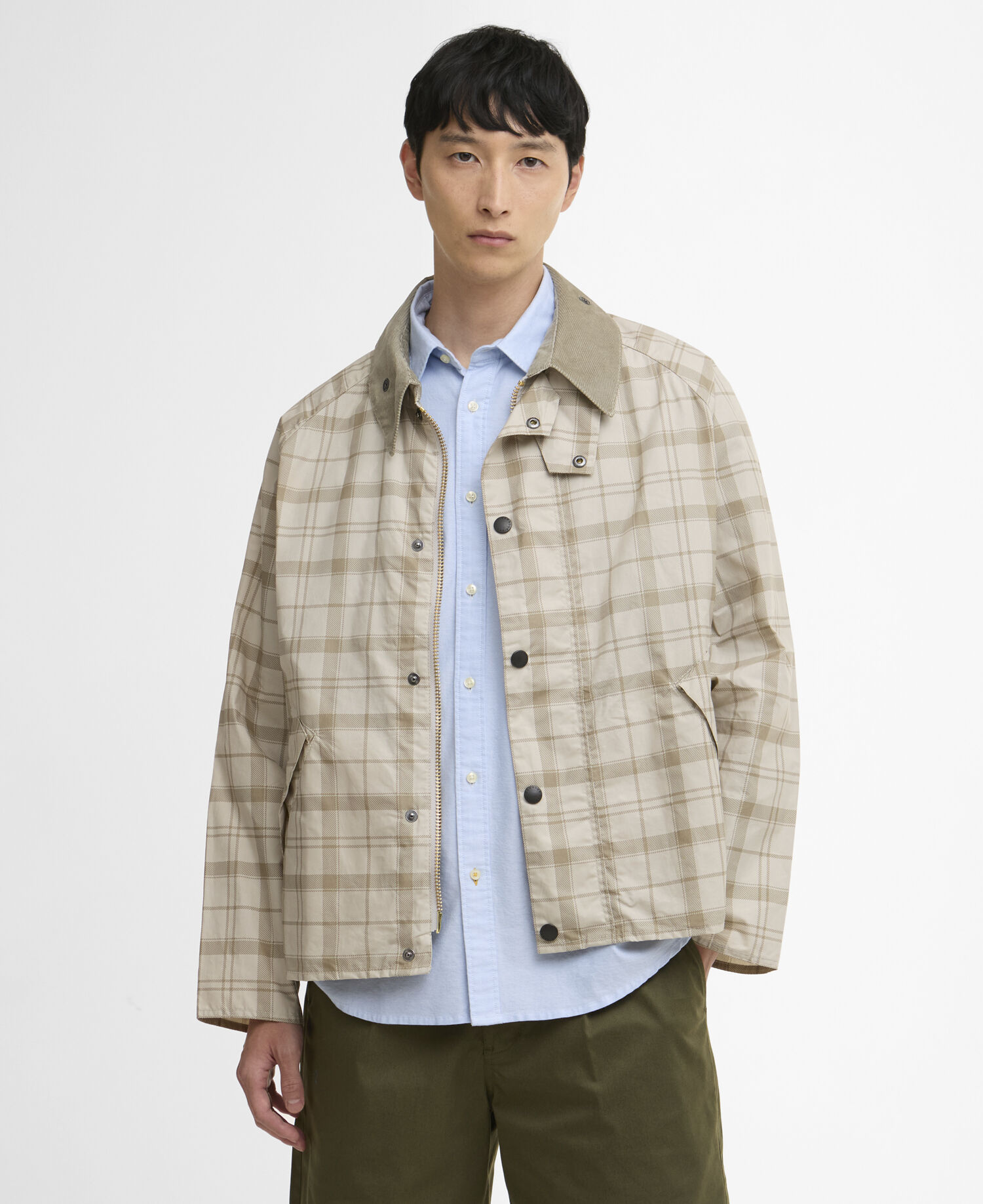Transport Tartan Casual Jacket Mist Tartan Print