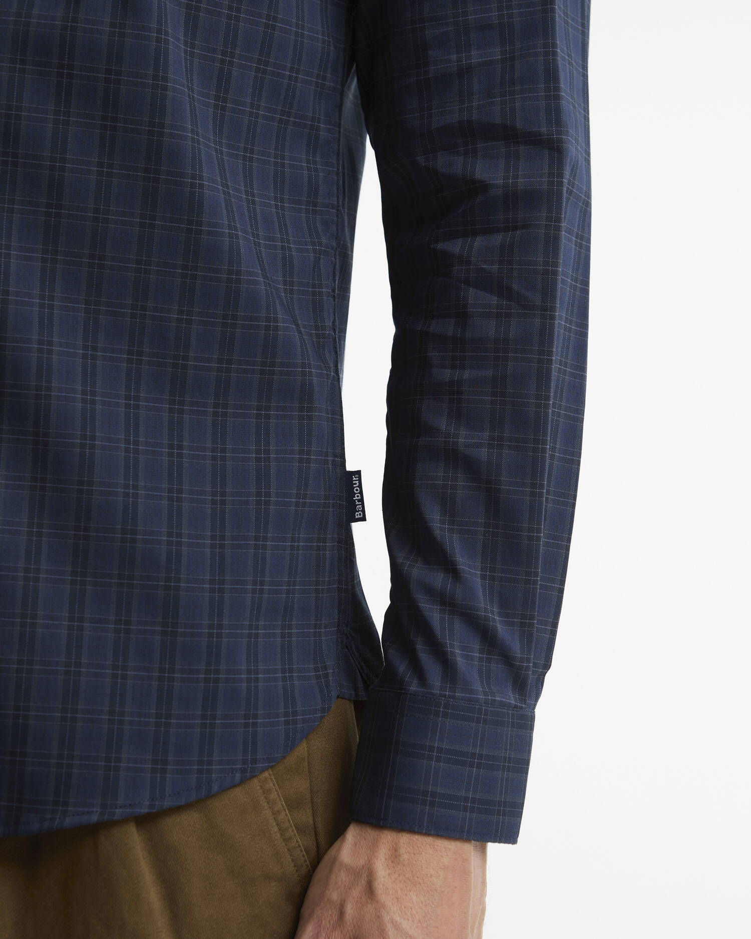 Harleton Tartan Tailored Long-Sleeved Shirt Midnight Loch image number 4