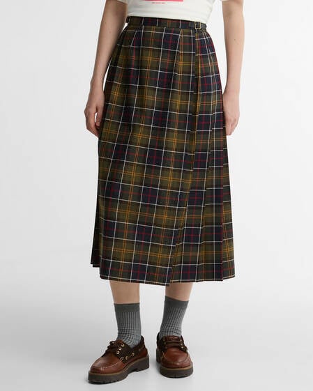 Gonna midi Irene con motivo tartan Classic Tartan