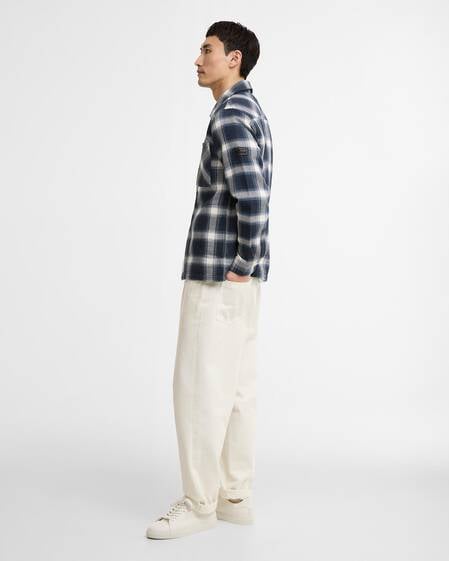 Overshirt Elm Checked Oxford Navy