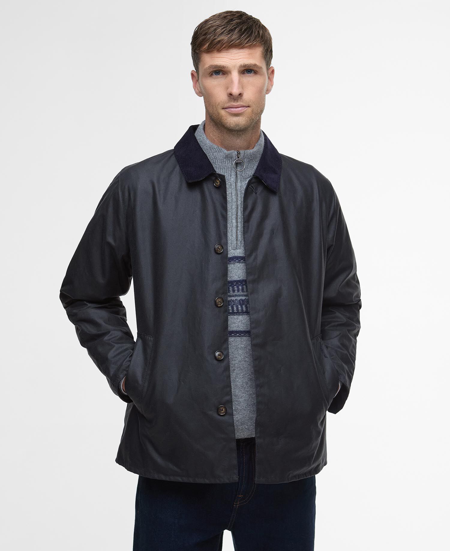 Wachsjacke Mac Lorden Short Navy